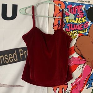 90s/Y2k sexy red velvet vampire Tank